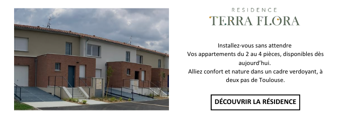 Installez-vous sans attendre. Vos appartements du 2 au 4 pièces, disponibles dès aujourd'hui. Alliez confort et nature dans un cadre verdoyant, à deux pas de Toulouse.