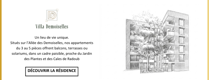 Un lieu de vie unique. Située sur l'Allée des Demoiselles, nos appartements du 3 au 5 pièces offrent balcons, terrasses ou solariums, dans un cadre paisible, proche du jardin des Plantes et des Cales de Radoub.